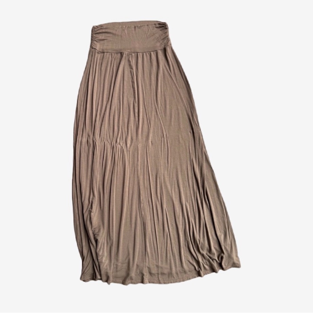Tan Women's Skirt, Soft and Flowy